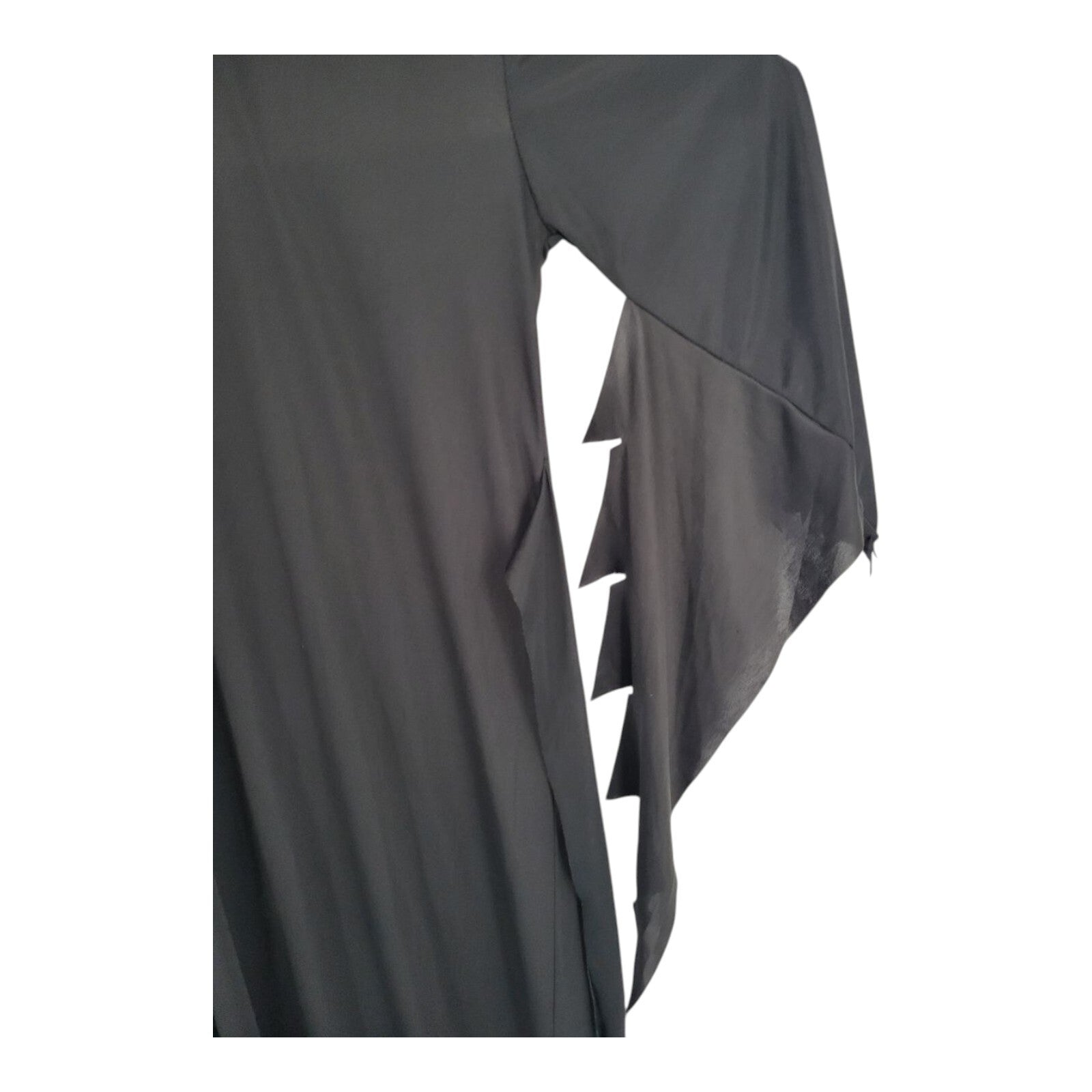 Fun World Black Grim Reaper Hooded Halloween Costume Size 8-10