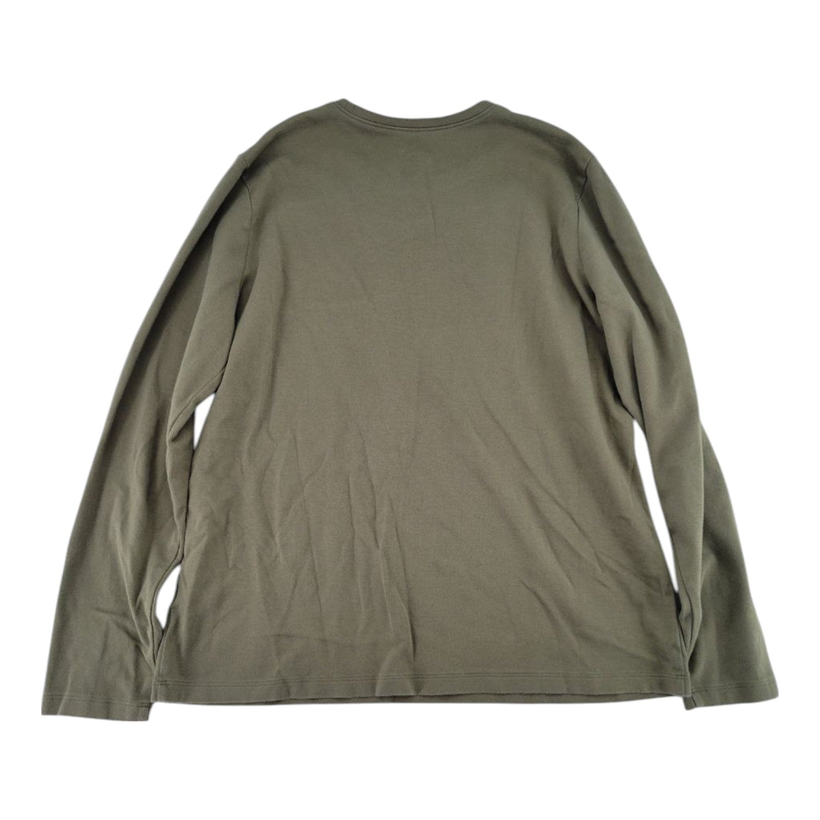 LL Bean Mens Olive Green Long Sleeve T-Shirt Size Large Regular