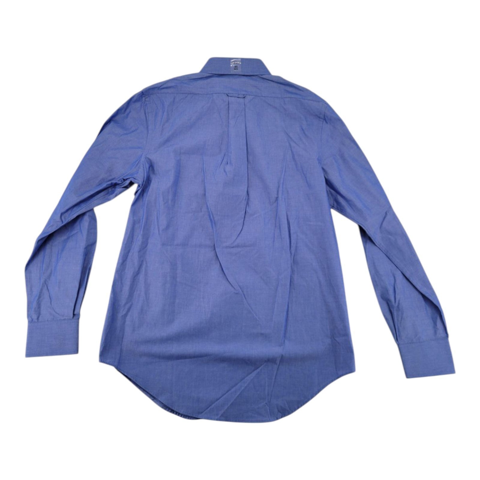 IZOD Men's Royal Blue Button Shirt 15.5 34/35 Long Sleeve Cotton Easy Care