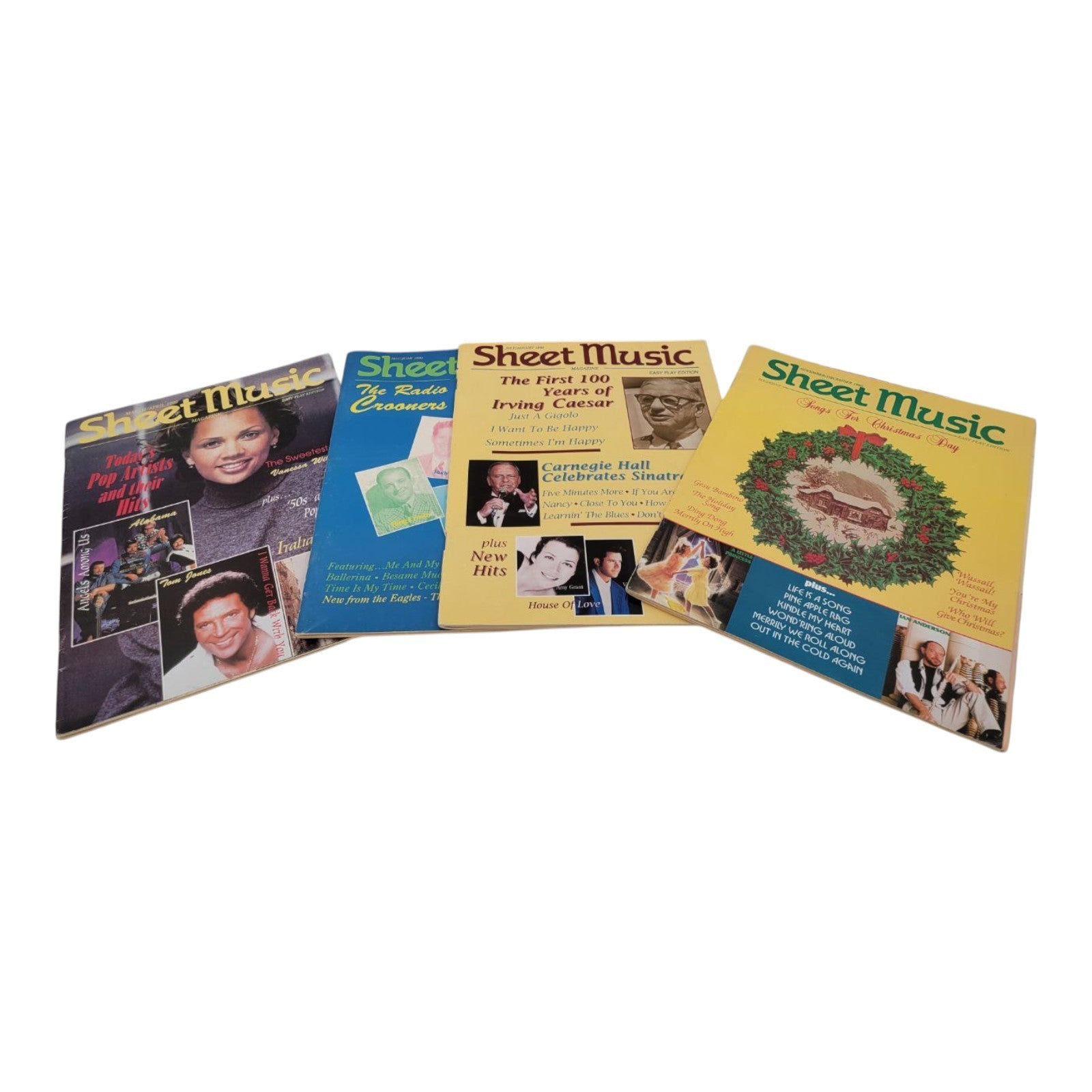 Vintage 1995 Sheet Music Magazine for Easy Organ Lot of 4 Issues