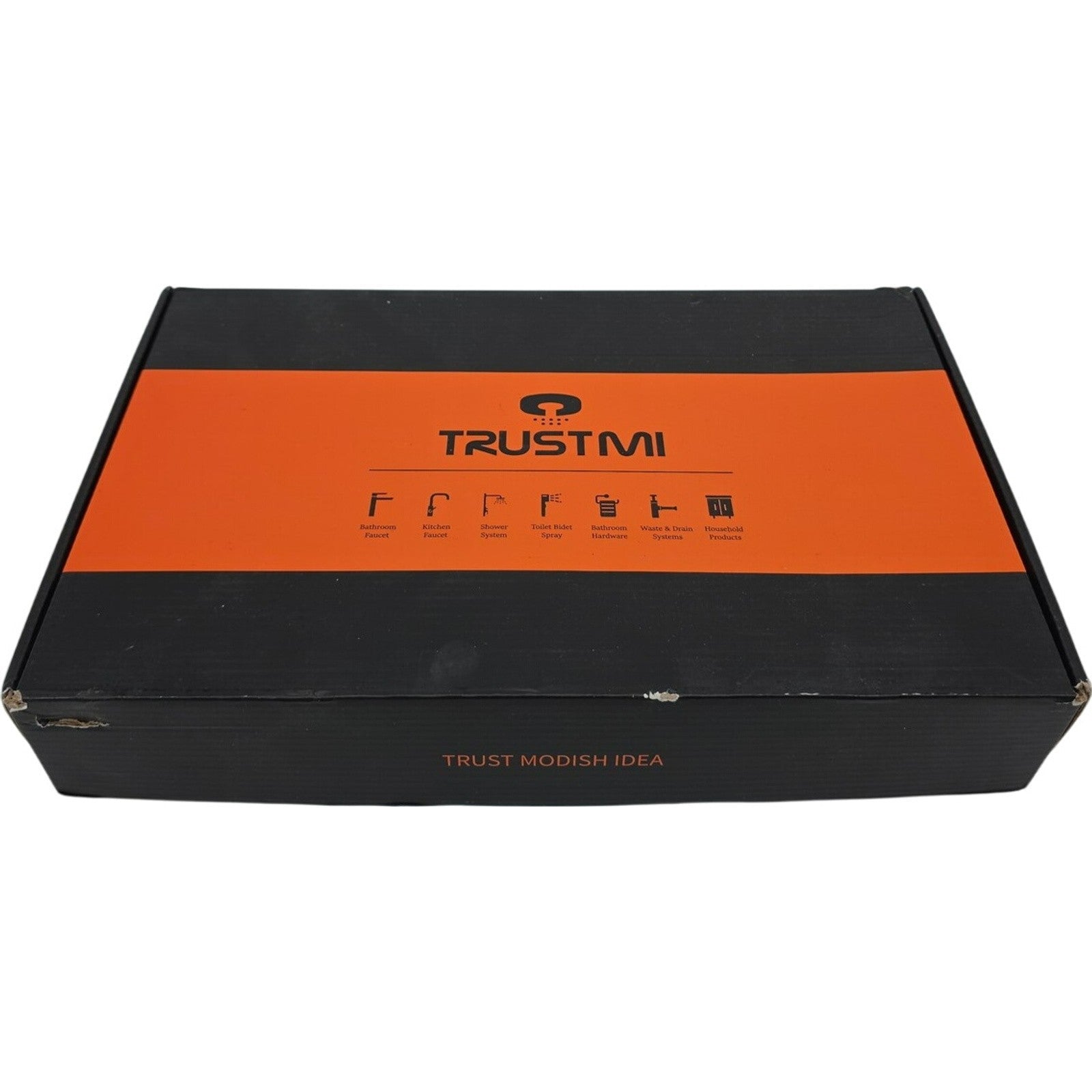 TRUSTMI Brass Bathroom Sink Faucet 2 Handle Widespread with Valve 8 Inch