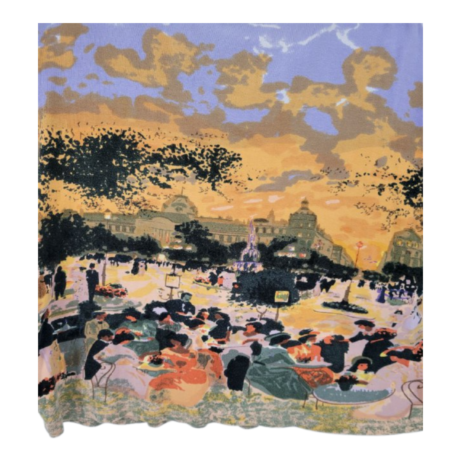 Take Two Clothing Co Scenic Graphic Embellished 3/4 Sleeves Top 2X