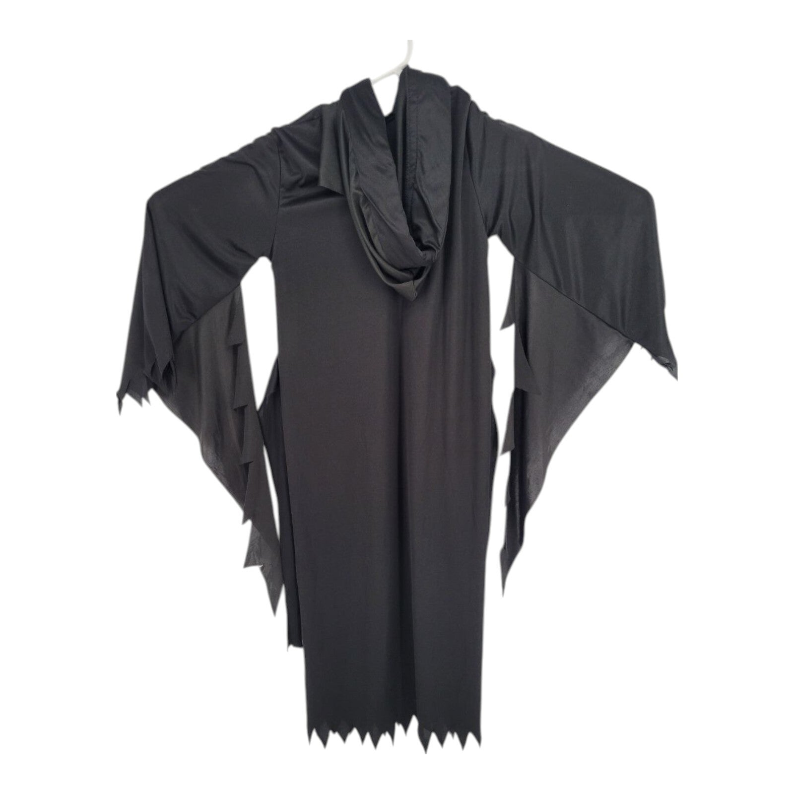 Fun World Black Grim Reaper Hooded Halloween Costume Size 8-10