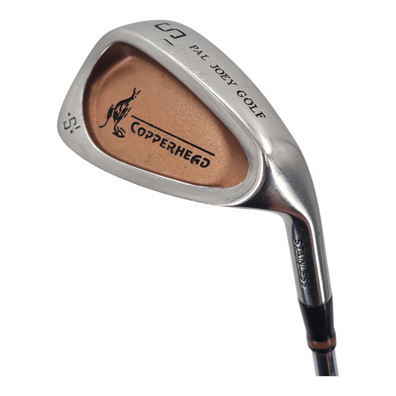Pal Joey Golf Copperhead Mens RH Sand Wedge Steel Shaft Kelmac Grip 36.5"