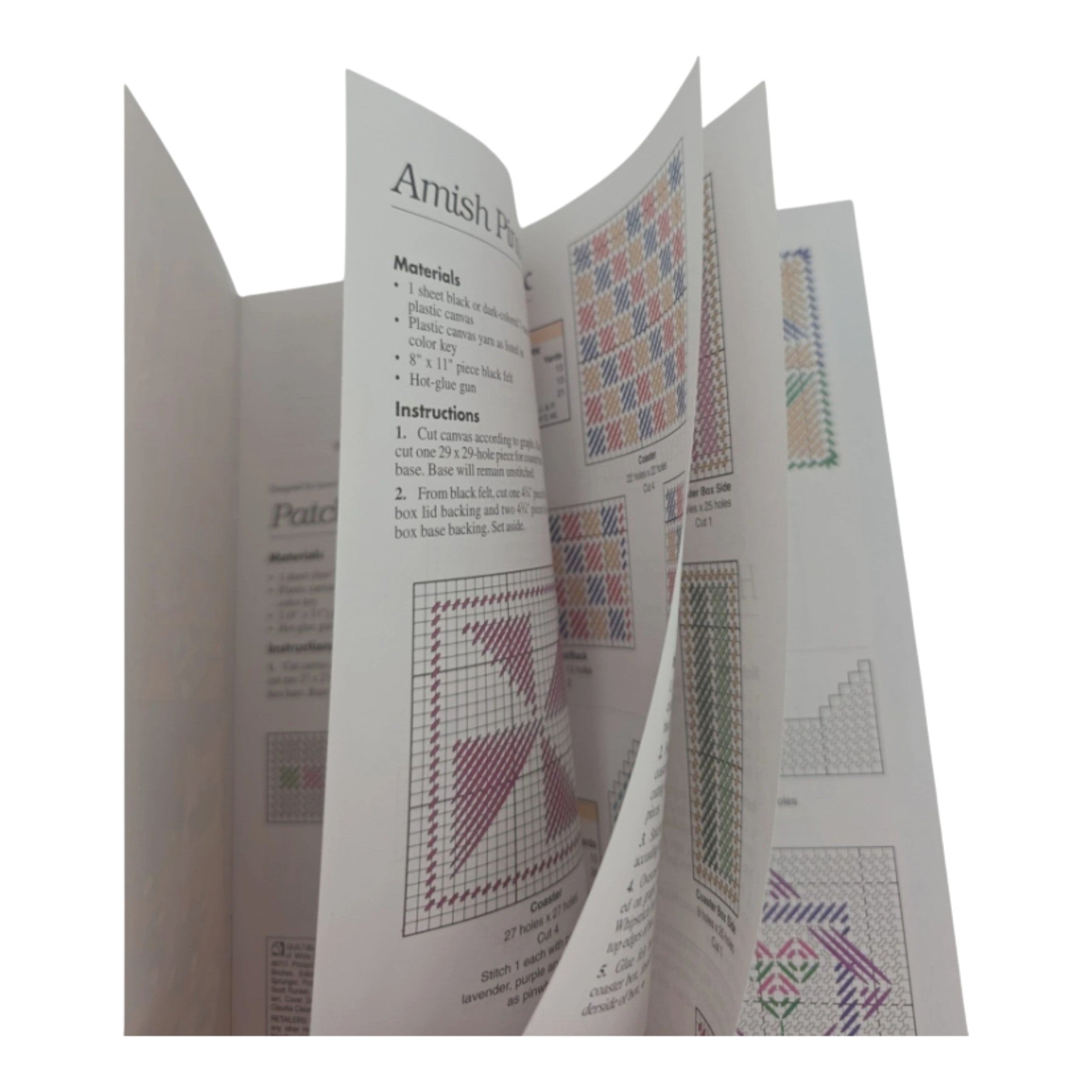 Plastic Canvas Pattern Doilies & Quilt Block Coasters by House of White Birches