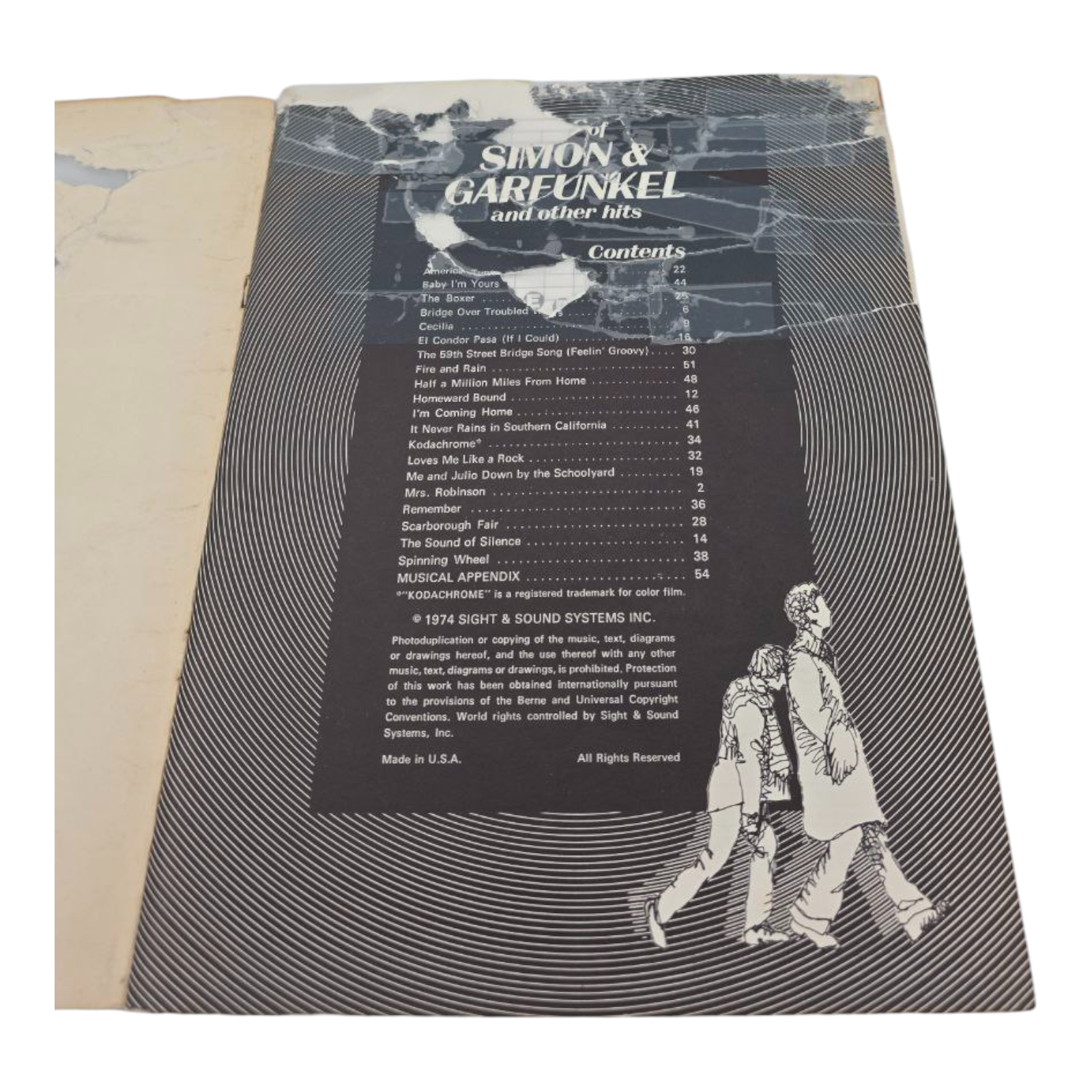 Simon & Garfunkel and Other Hits Easy Play Speed Music Songbook 1974