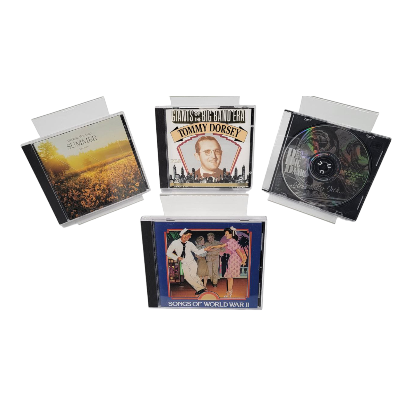 Glen Miller Tommy Dorsey George Winston World War II Summer Songs 4 CD Bundle