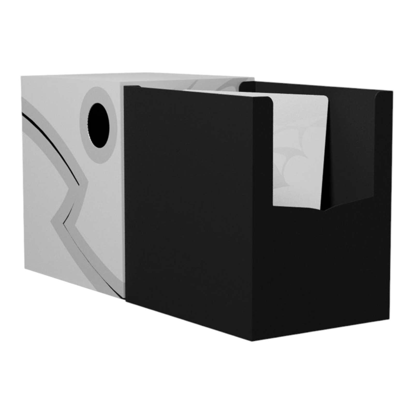 Dragon Shield Deck Box Double Shell Ashen White Black