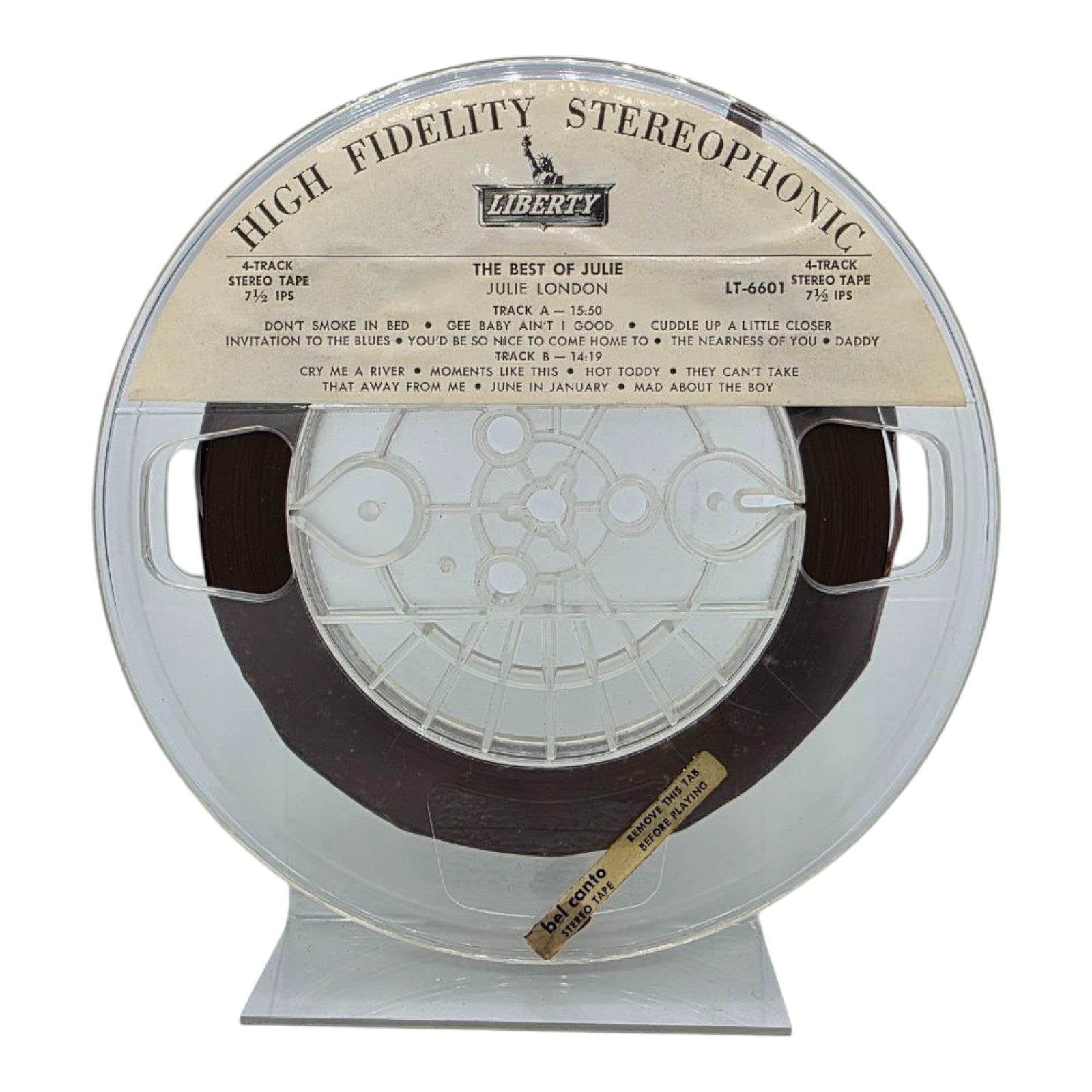 Julie London The Best of Julie Reel to Reel 4 Track Tape LT 6601 Liberty Records