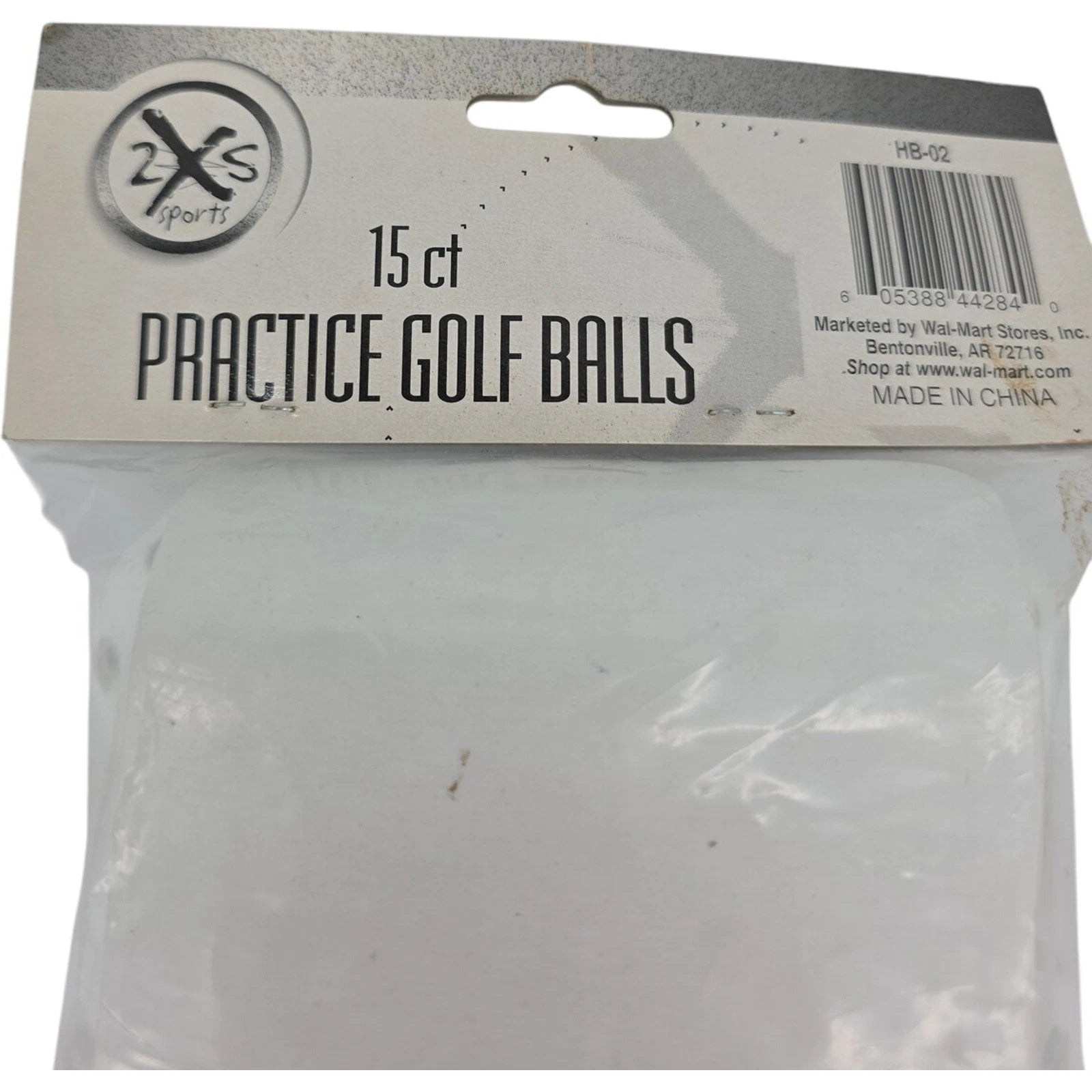 2XS Sports Practice Golf Balls 15 Count White Plastic Training Balls