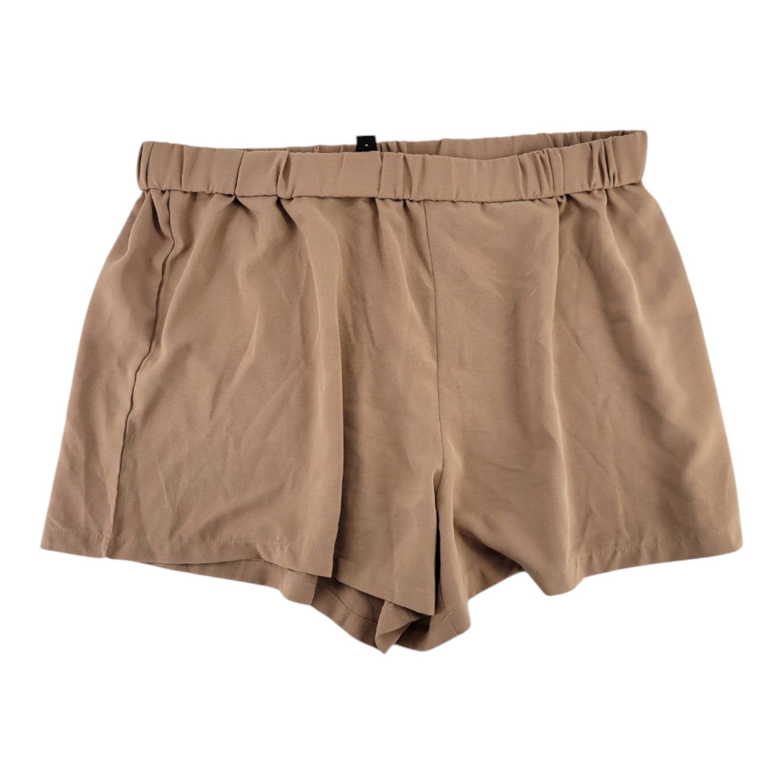 SHEIN Curve Womens Brown Tan High Rise Shorts Elastic Waist Plus Size 4XL