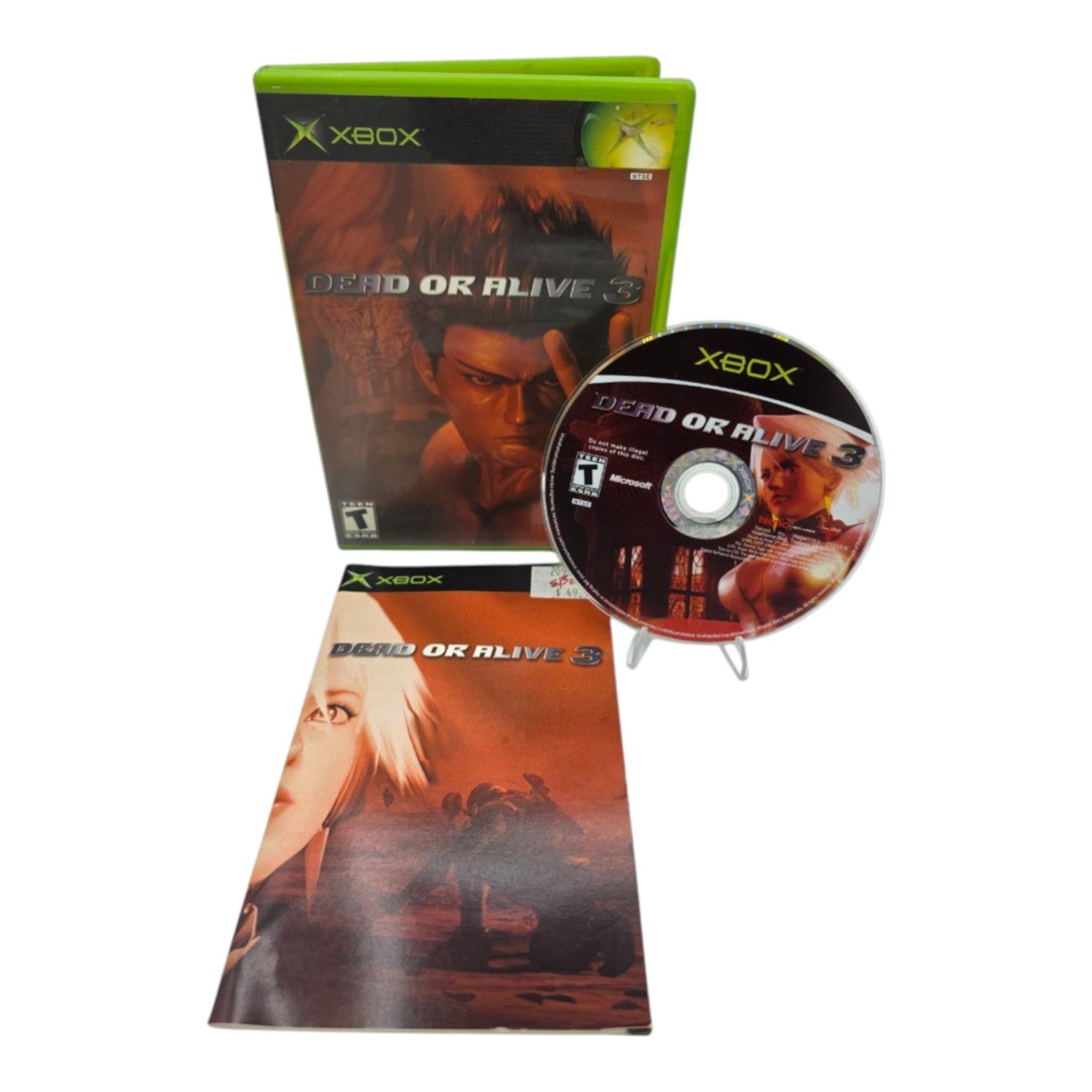 Dead or Alive 3 Xbox Original Complete with Manual Tested Tecmo Microsoft