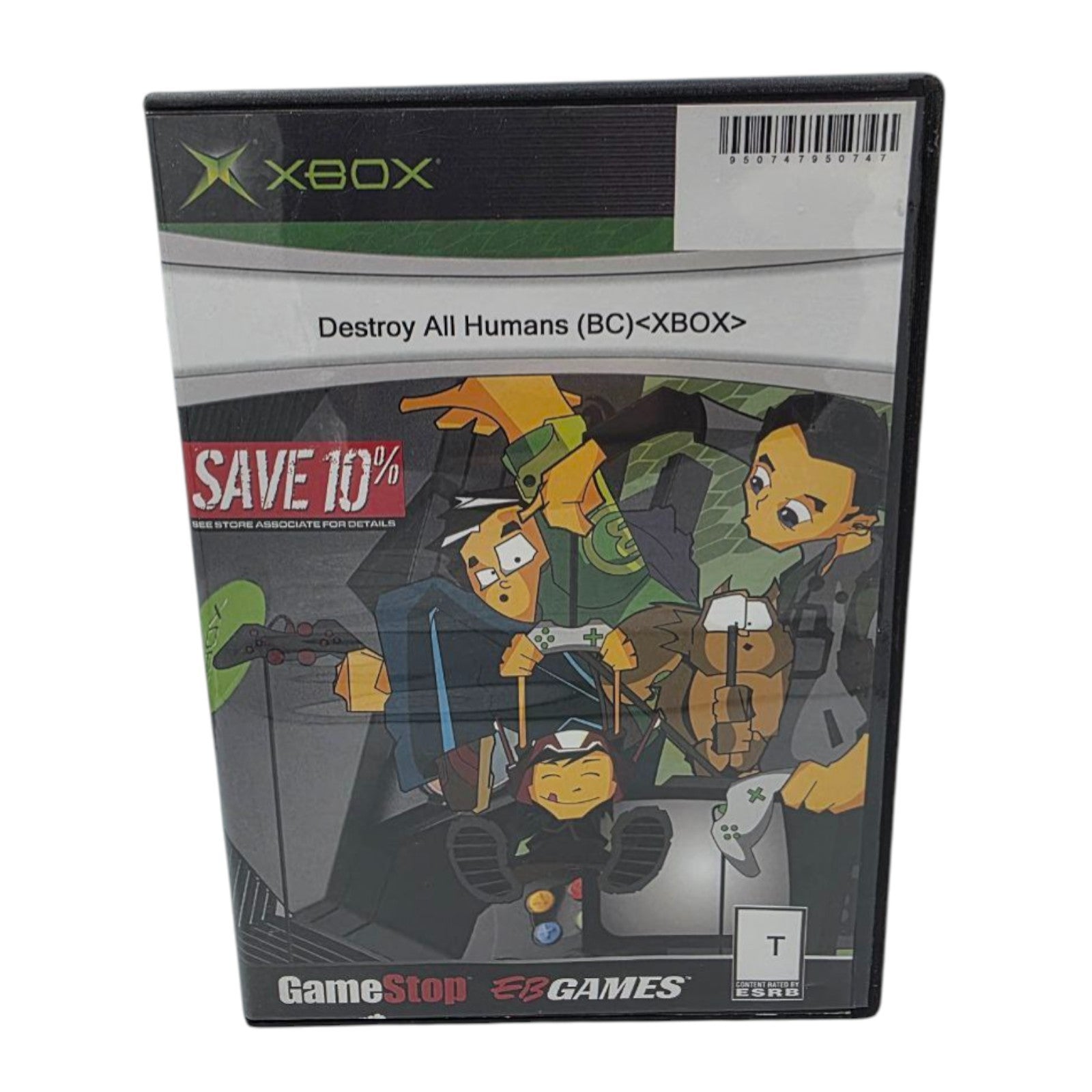 Destroy All Humans Xbox Platinum Hits Game Complete with Manual Tested 2005