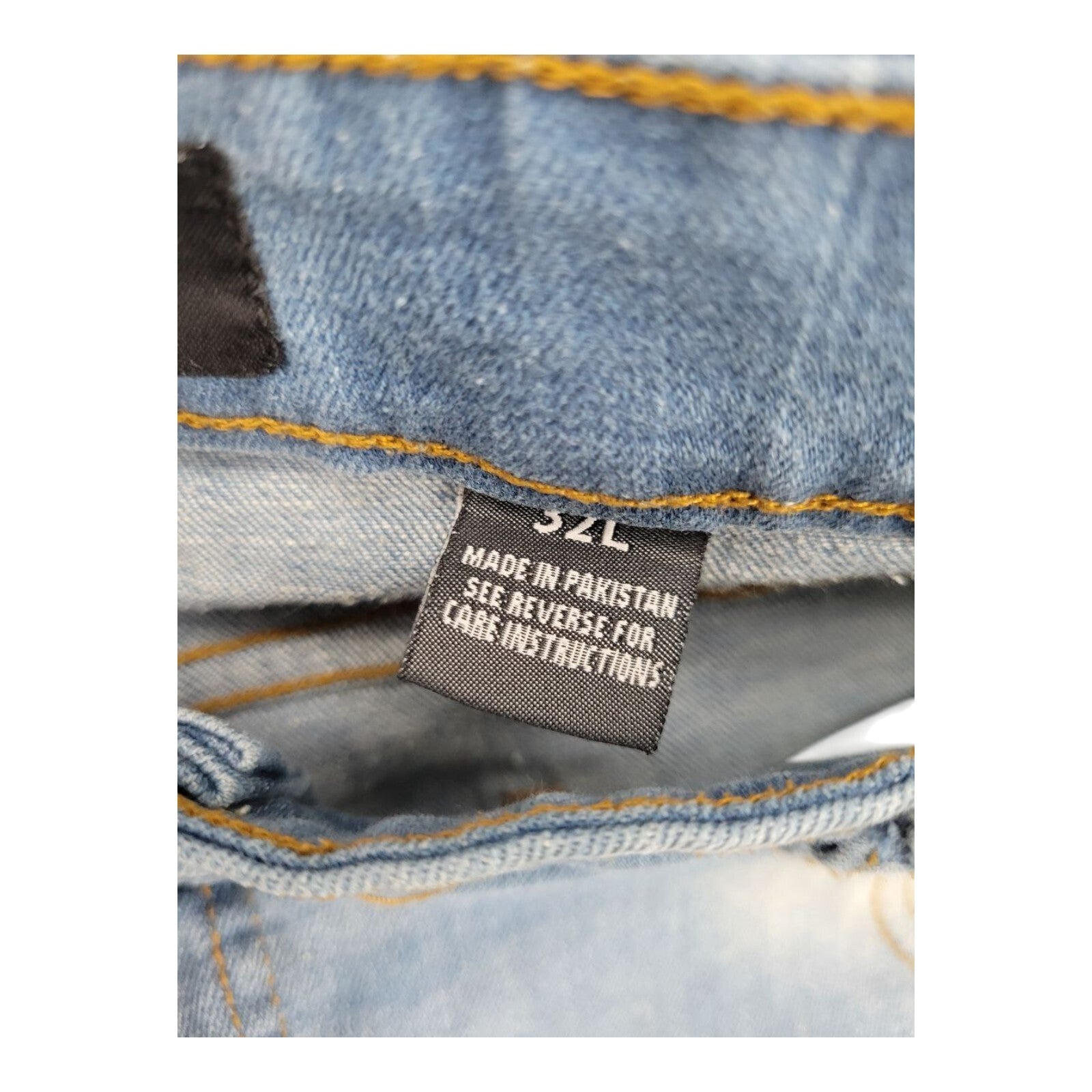 Focus Jeans Mens Paint Splatter Moto Biker Denim Pants Distressed Style 32L