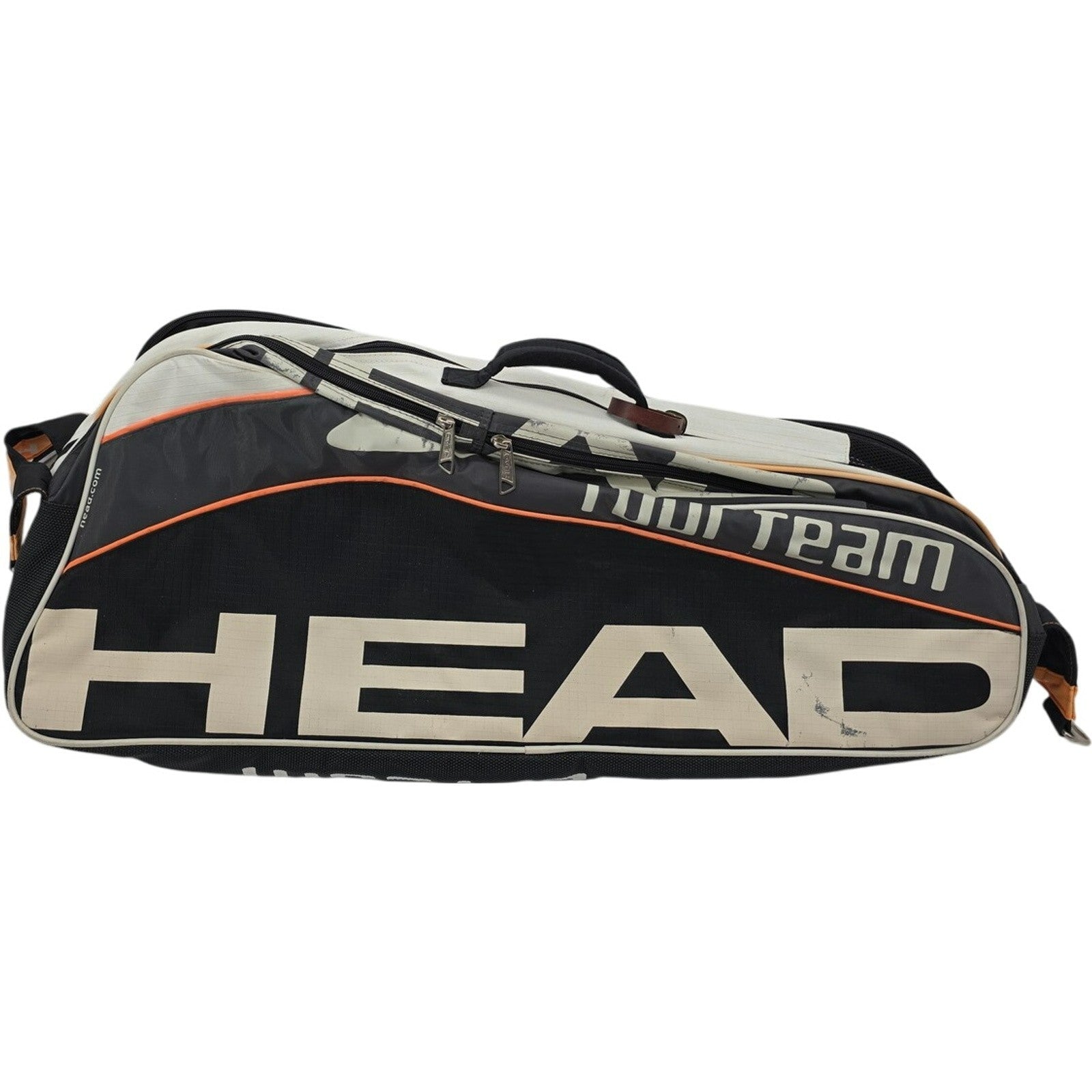 HEAD Tour Team Tennis Racquet Bag – Black/White – 3-6 Racquet Capacity 30"