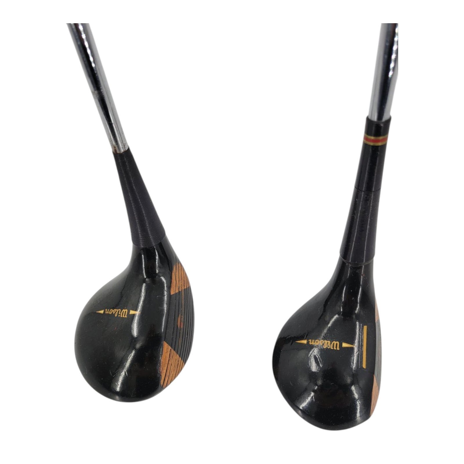 Wilson Staff II Mens RH Driver and 4 Wood Steel Shafts Original Swing Rite Grips