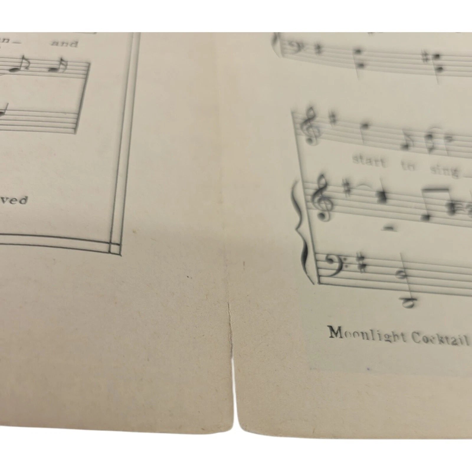 Moonlight Cocktail 1941 Glenn Mille & Orchestra Edition Sheet Music Vintage