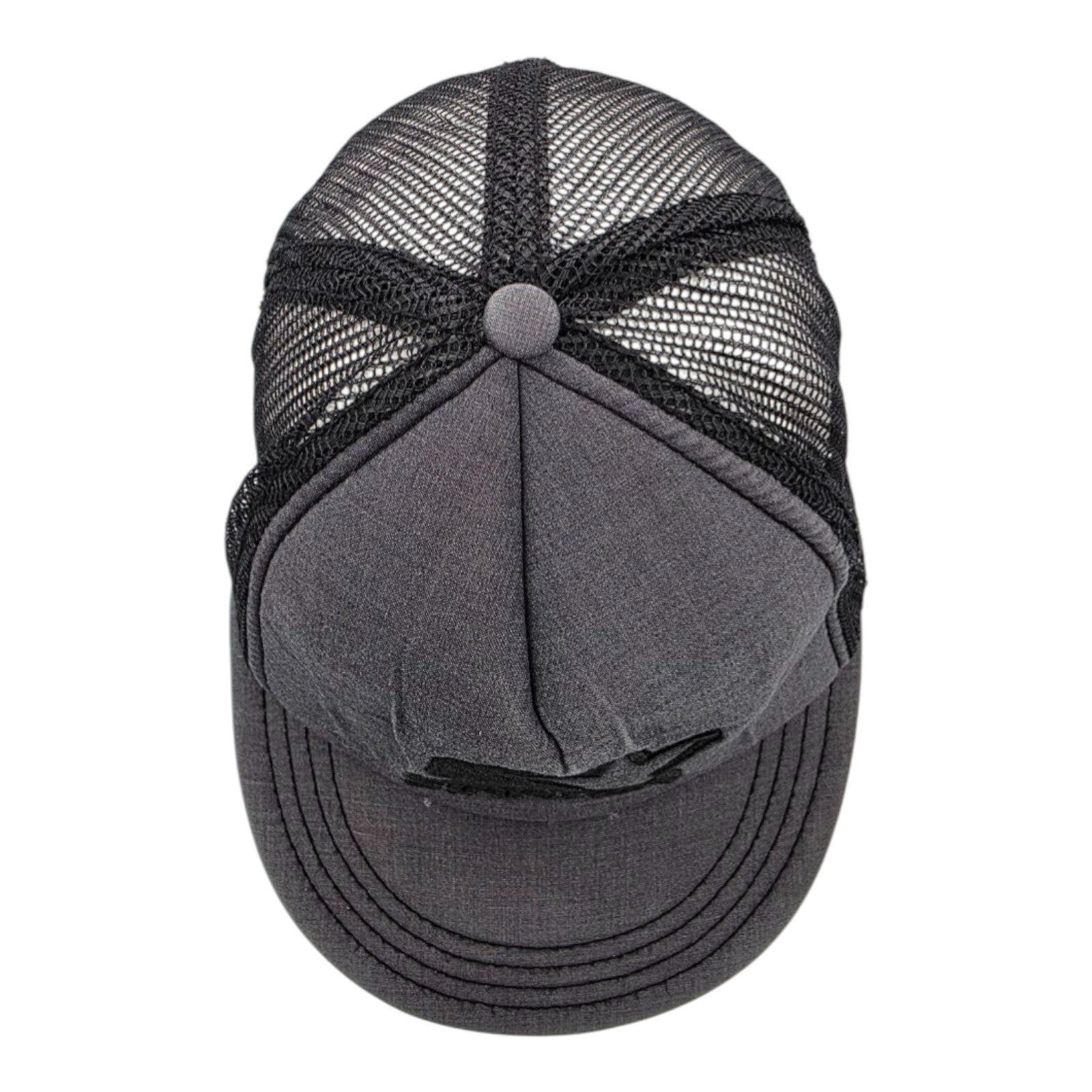 Vintage Starter Snapback Cap Mesh Hat Gray Black Logo One Size