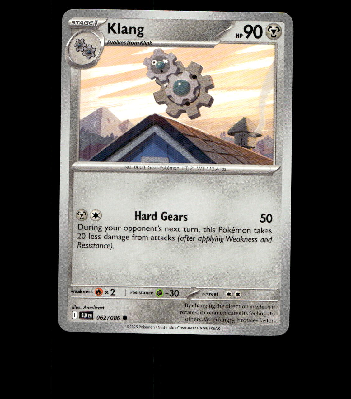 Klang - 062/086 - Black Bolt - Near Mint Non Holo