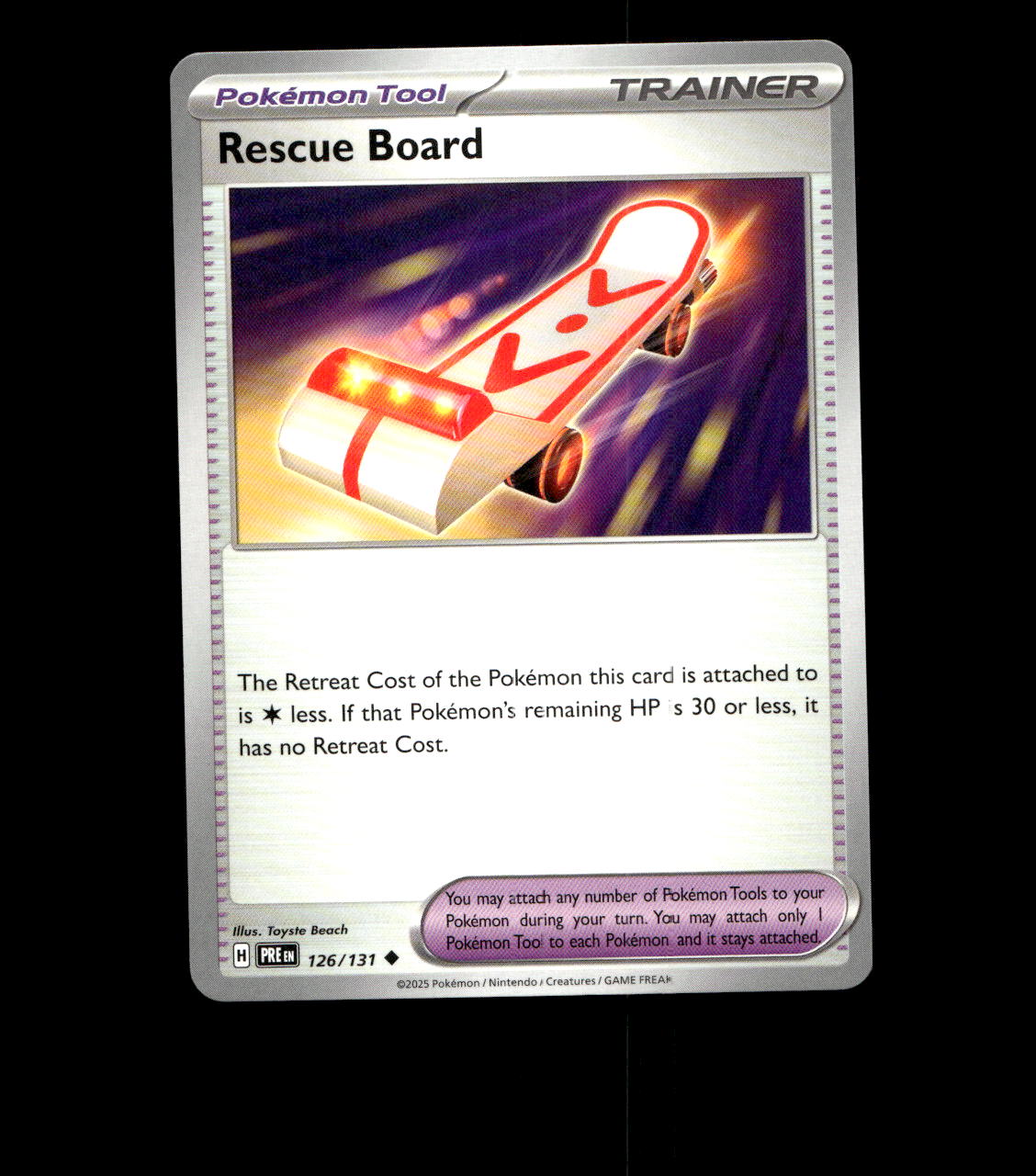 Rescue Board – 126/131 – Prismatic Evolutions – Near Mint