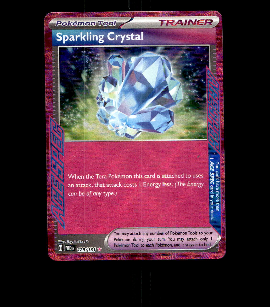 Sparkling Crystal – 129/131 – Prismatic Evolution – Holo Near Mint