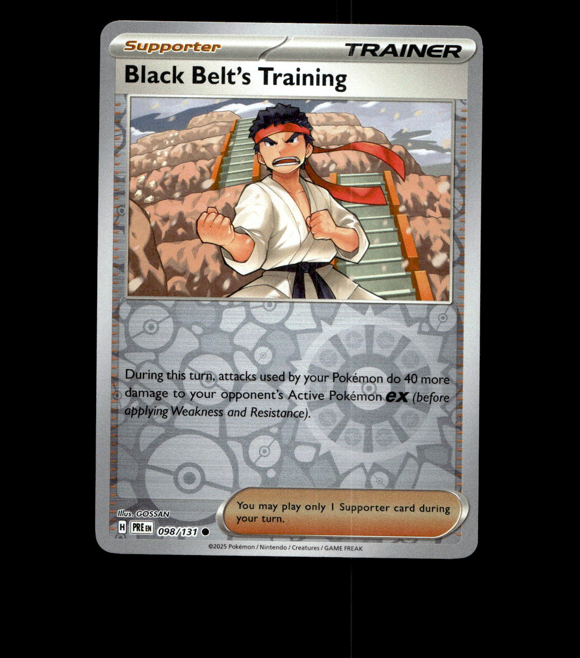 Black Belt’s Training - 098/131 - Prismatic Evolutions - Reverse Holo Near Mint