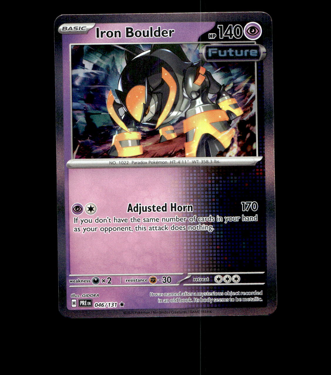 Iron Boulder - 046/131 - Prismatic Evolutions - Holo Near Mint