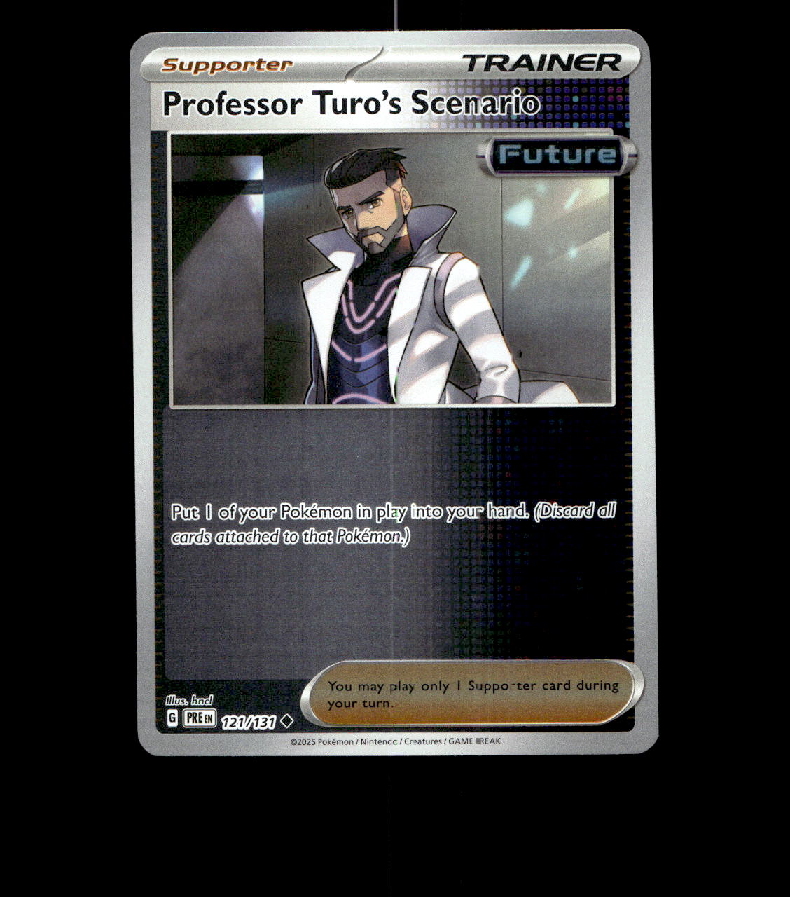 Professor Turo’s Scenario – 121/131 – Prismatic Evolutions – Near Mint Reverse Holofoil
