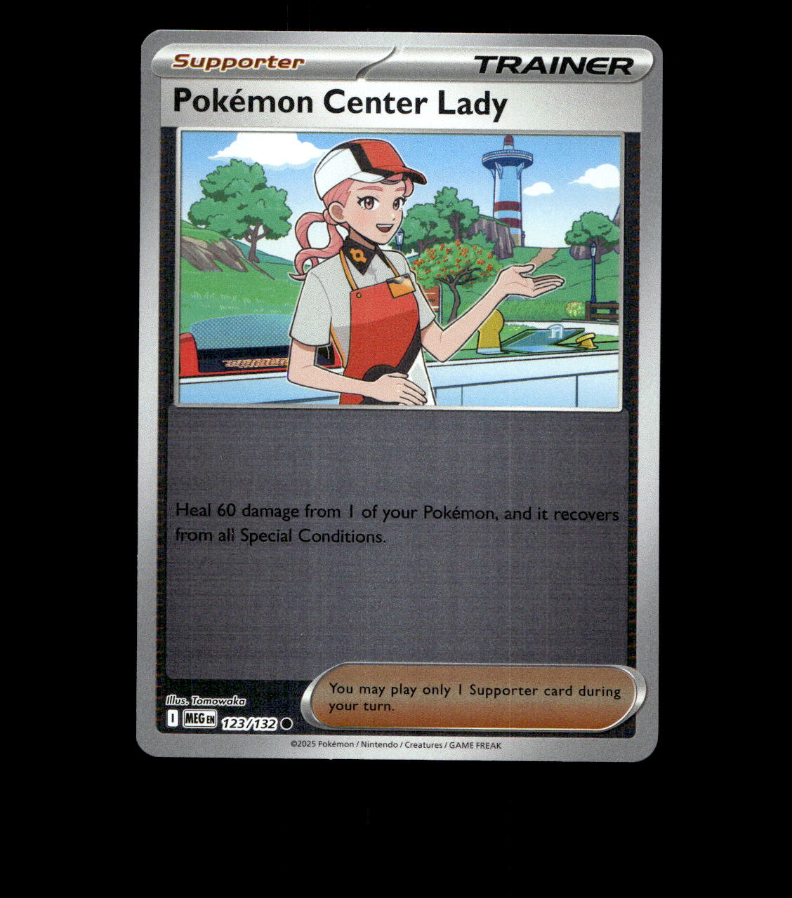 Pokémon Center Lady - 123/132 - Mega Evolution - Reverse Holo Near Mint