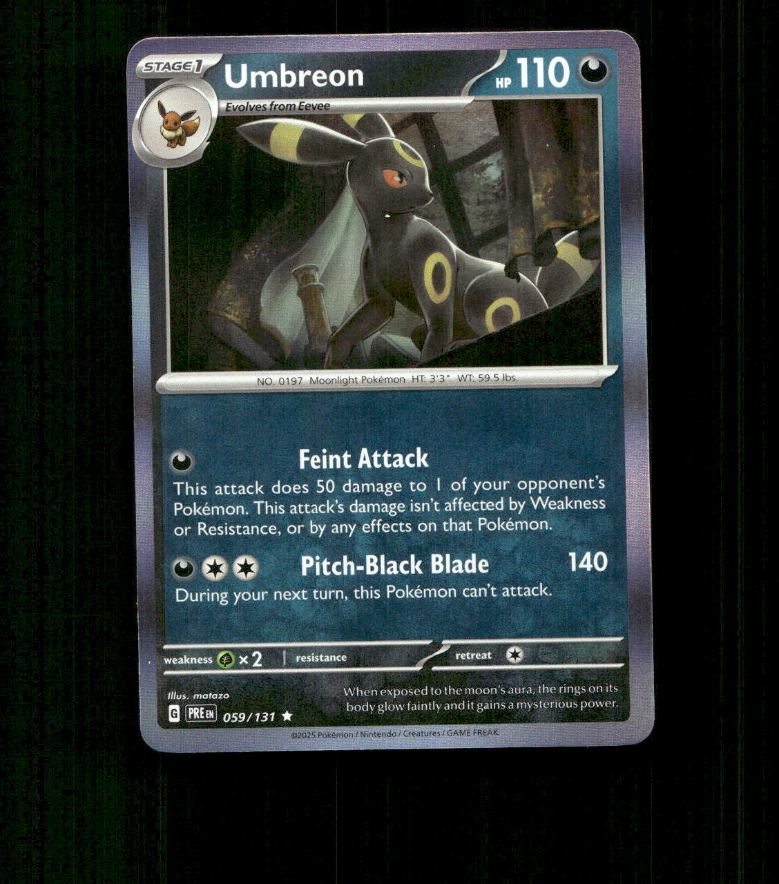 Umbreon – 059/131 – Prismatic Evolution – Holo Near Mint