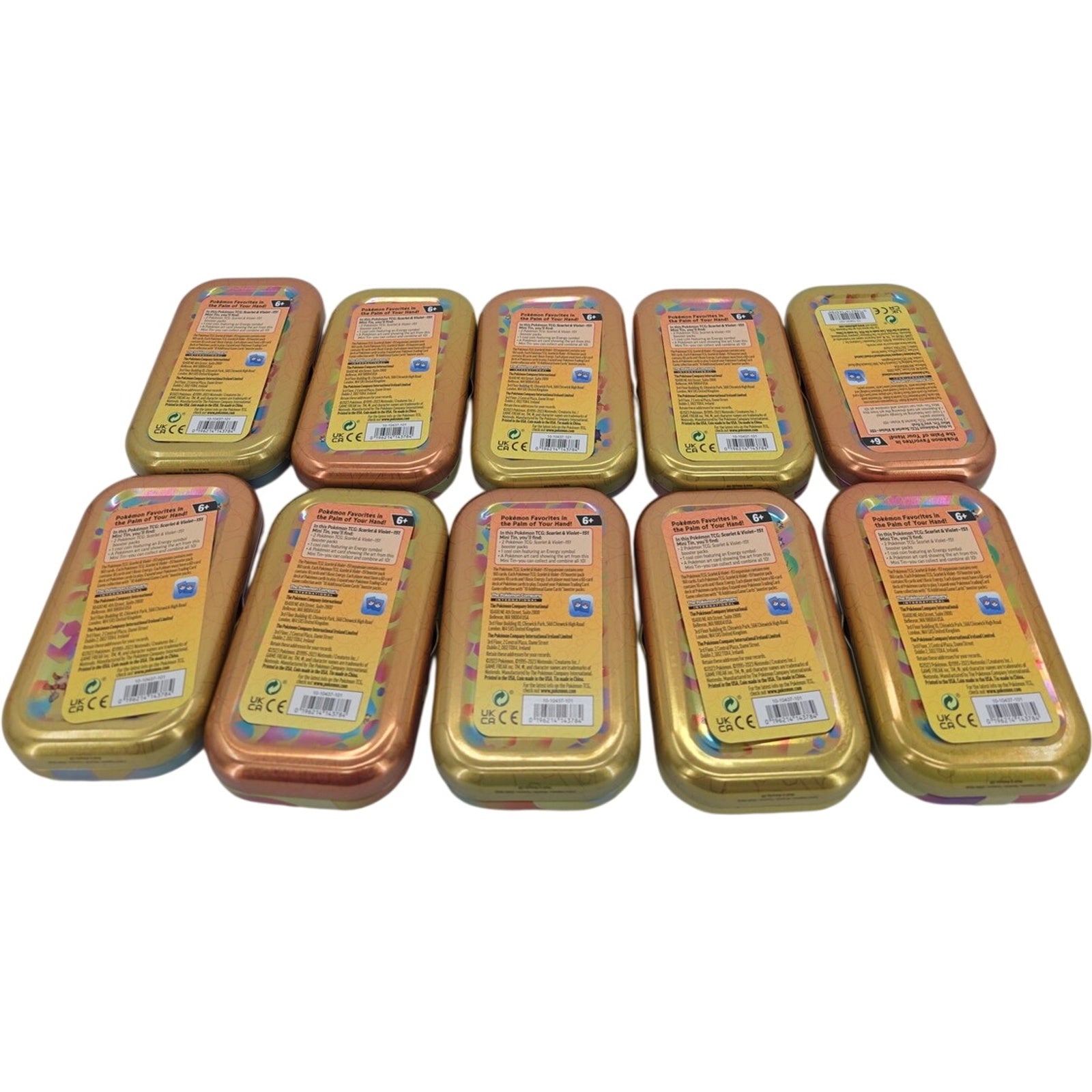 Pokemon TCG Scarlet & Violet 151 Mini Tin Display - 10 Mini Tins