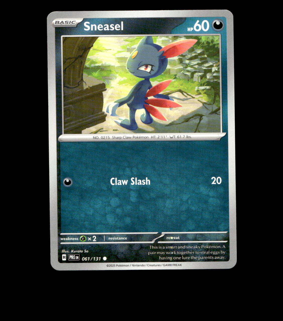 Sneasel - 061/131 - Prismatic Evolutions - Near Mint