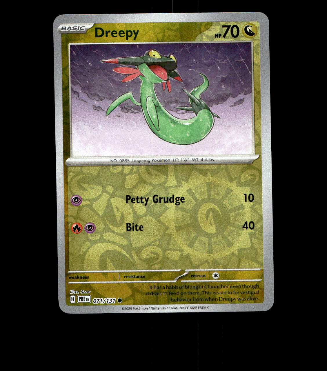 Dreepy - 071/131 - Prismatic Evolutions - Near Mint Reverse Holofoil