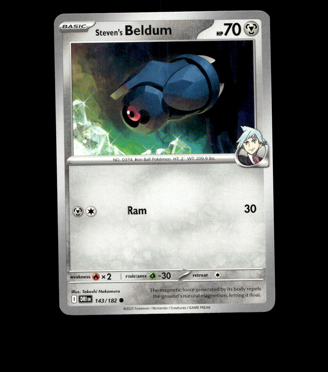 Steven’s Beldum - 143/182 - Destined Rivals - Near Mint Non Holo