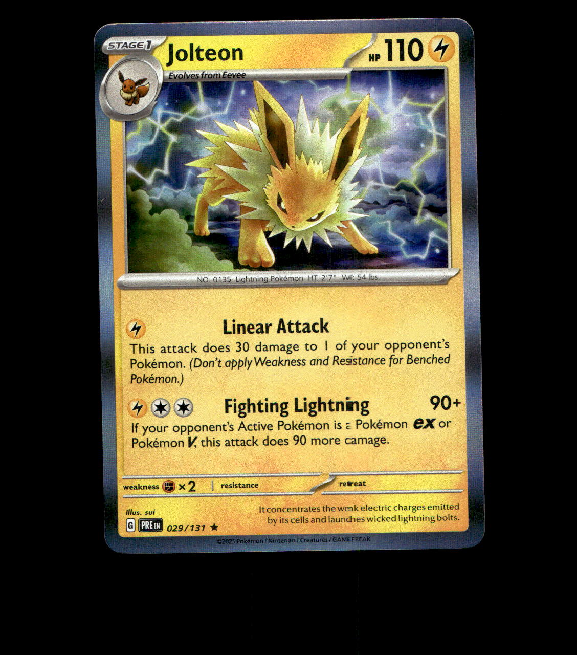 Jolteon - 029/131 - Prismatic Evolutions - Holo Near Mint