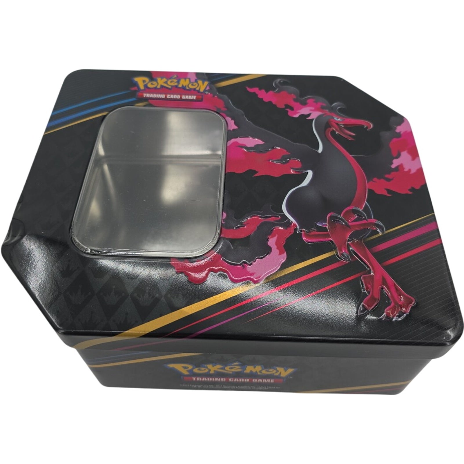 Pokémon TCG Crown Zenith Galarian Moltres Collector Tin EMPTY Storage Case
