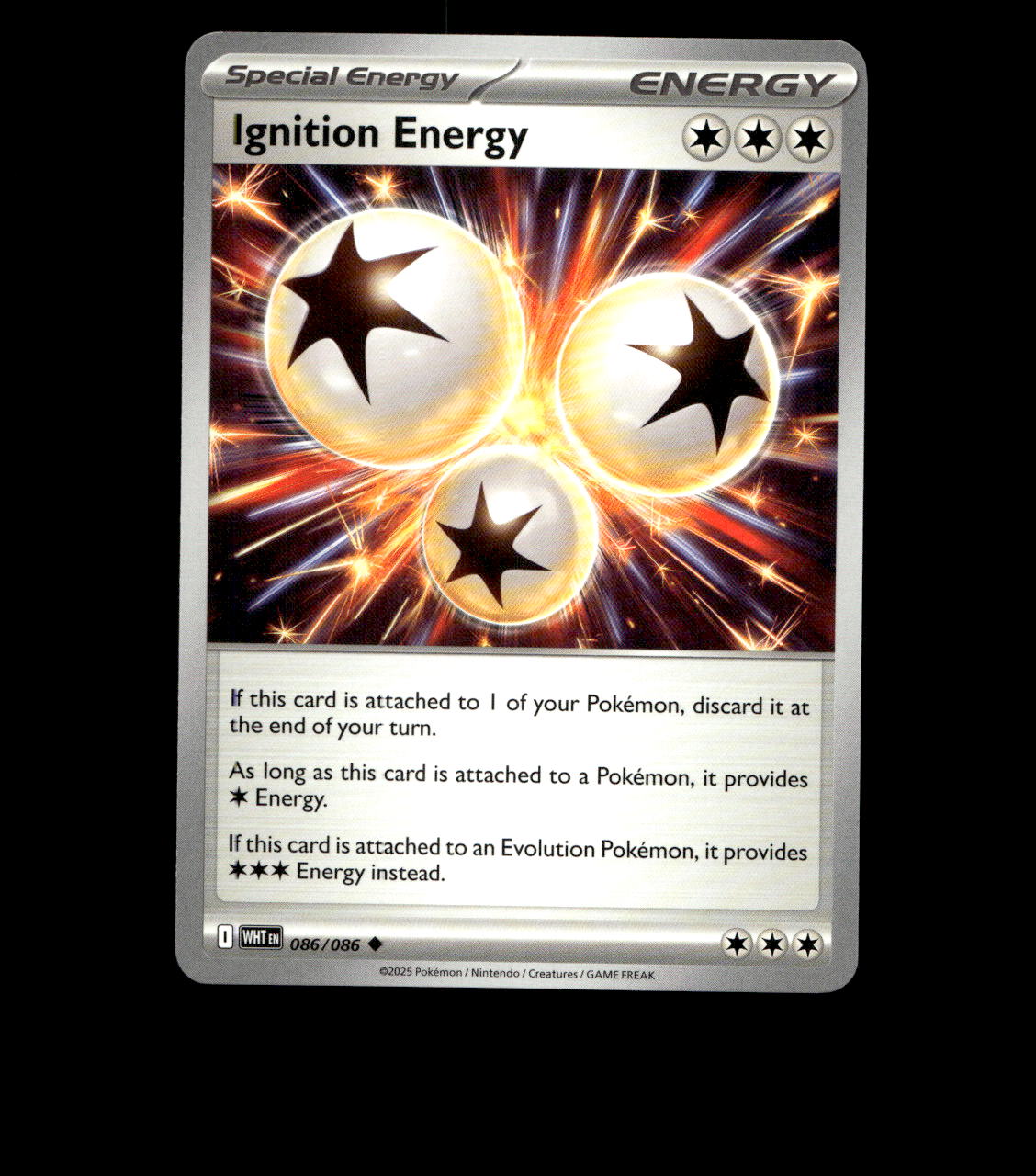Ignition Energy – 086/086 – White Flare – Normal – Near Mint
