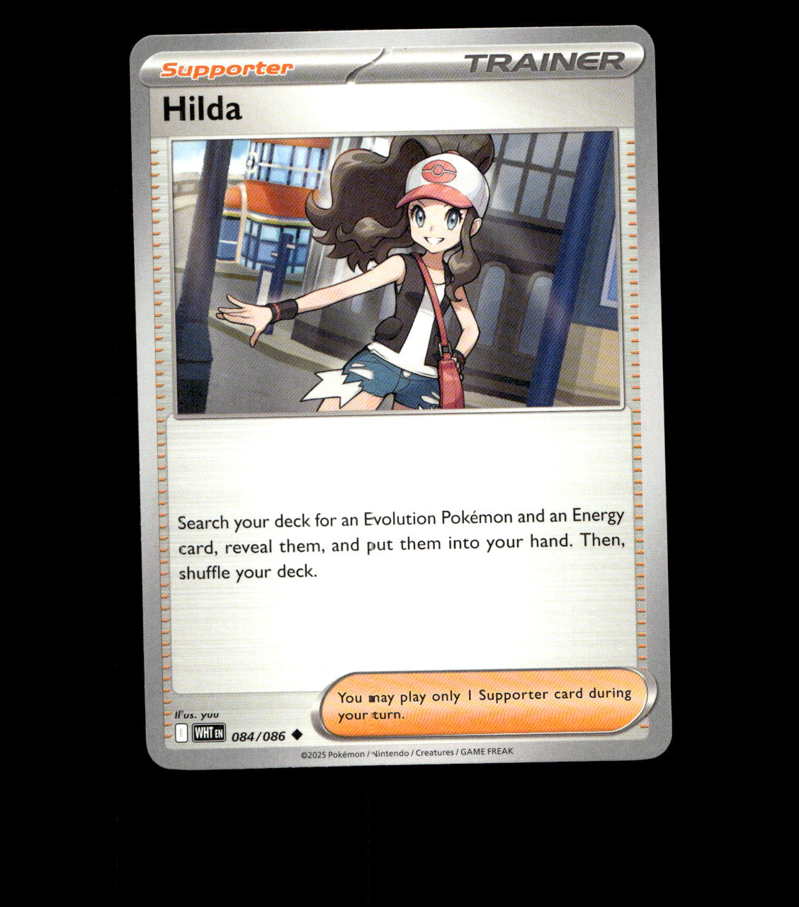 pokemon hilda card – 084/086 – White Flare – Normal – Near Mint Any protective case Join Avalanche and Save Phone Model:iPhone 16 Pro Consignment Brand New