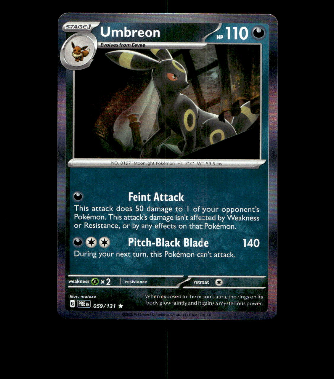 Umbreon - 059/131 - Prismatic Evolutions - Holo Near Mint