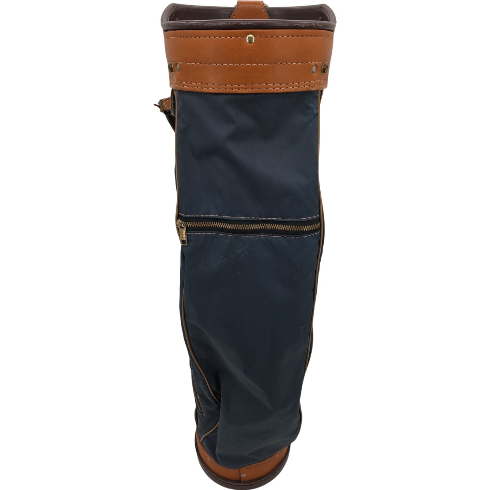 Palmer ProGroup Inc Six Divider Nylon And Leather Blue And Brown Golf Cart Bag