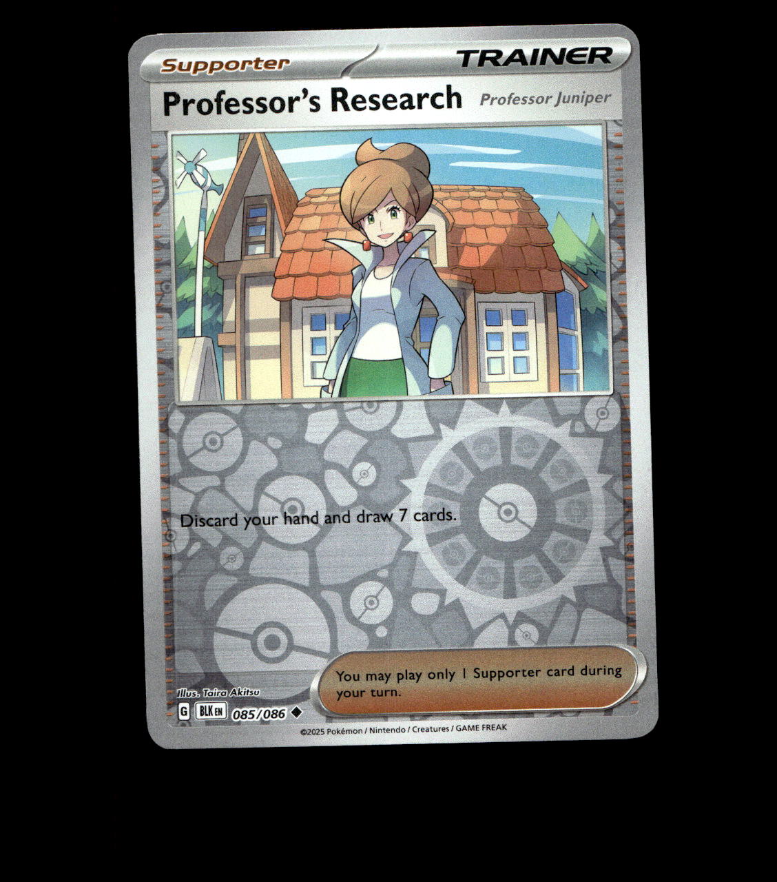 Professor’s Research (Professor Juniper) – 085/086 – Black Bolt – Reverse Holo – Near Mint