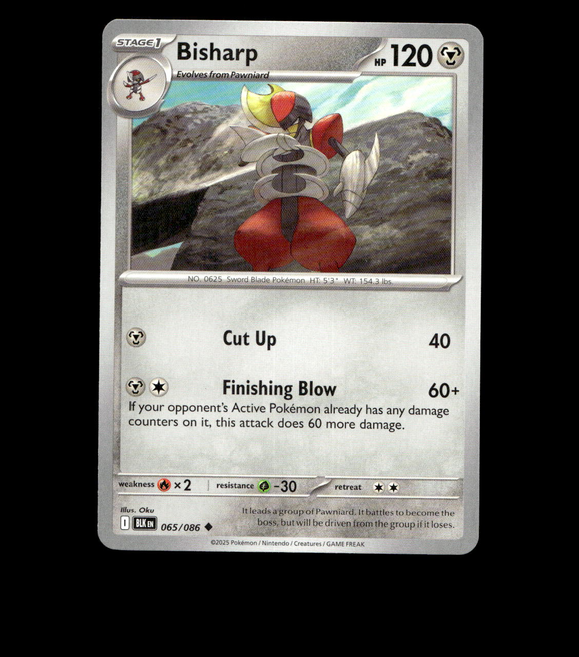 Bisharp – 065/086 – Black Bolt – Normal – Near Mint
