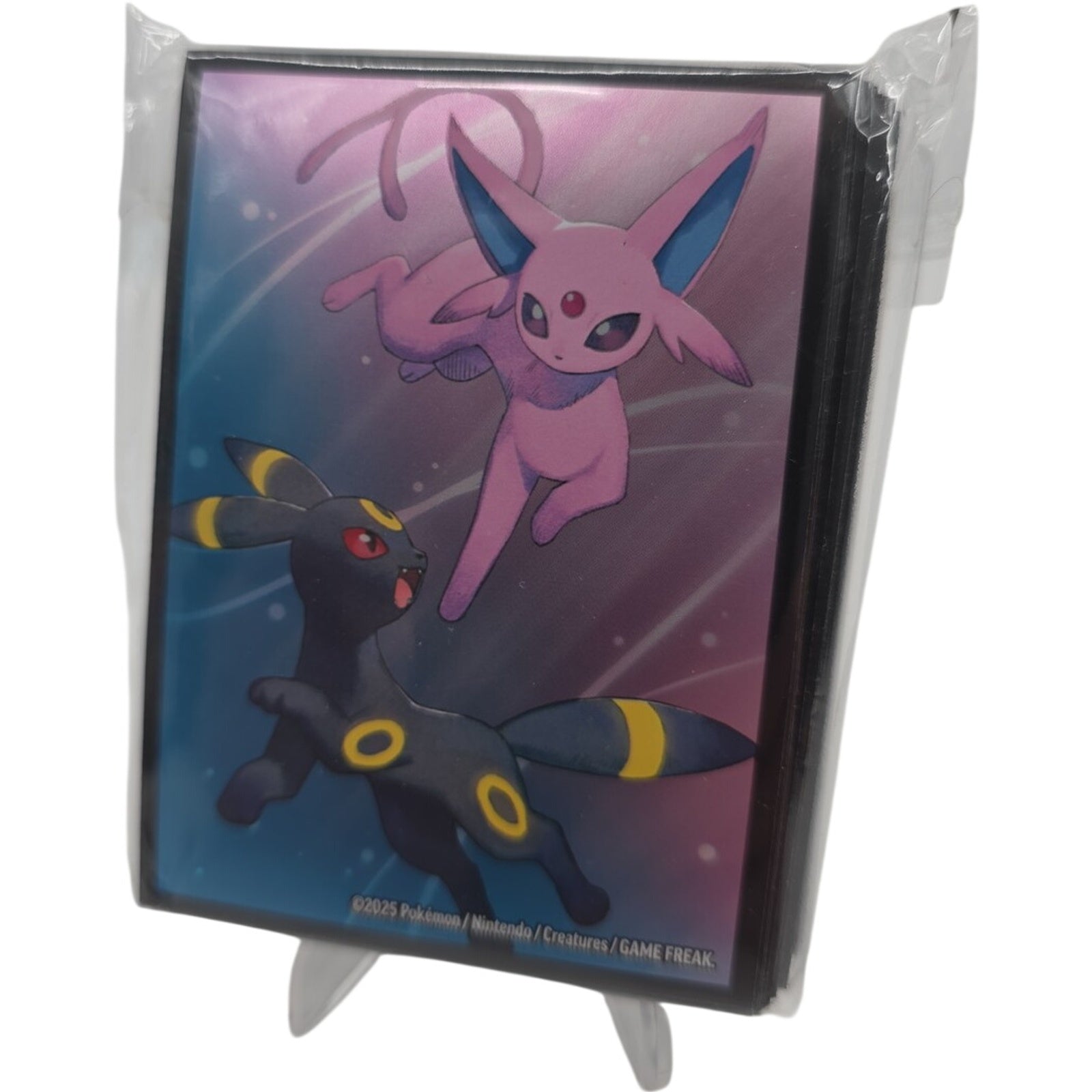 espeon card sleeves Umbreon and 65 Count Pokemon TCG Prismatic Evolution ETB The Mythical Pokémon Celebi Pokémon Original Set In Blister Option:Latias (Blue Square Cut) OP15