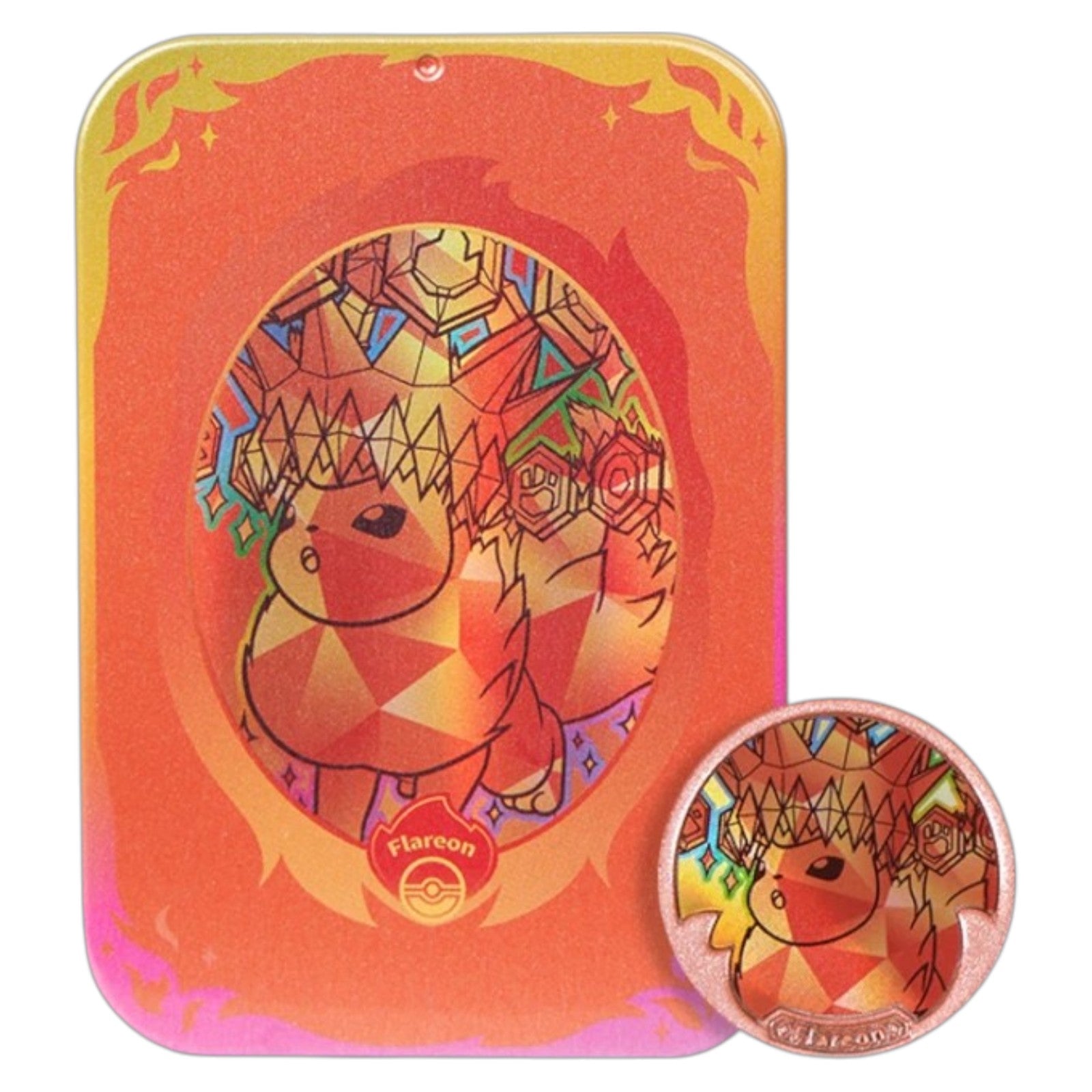 Pokemon TCG Chinese Terastal Gathering Metal Tin Flareon