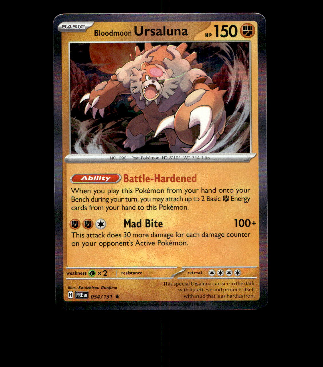 Bloodmoon Ursaluna – 054/131 – Prismatic Evolutions – Holo Near Mint