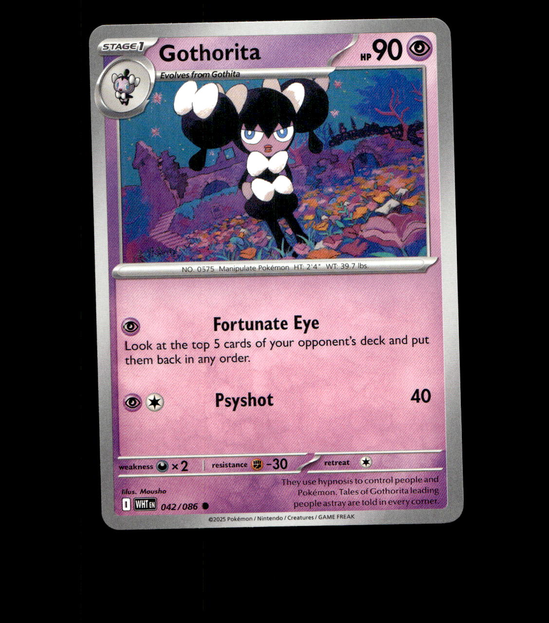 Gothorita – 042/086 – White Flare – Normal – Near Mint