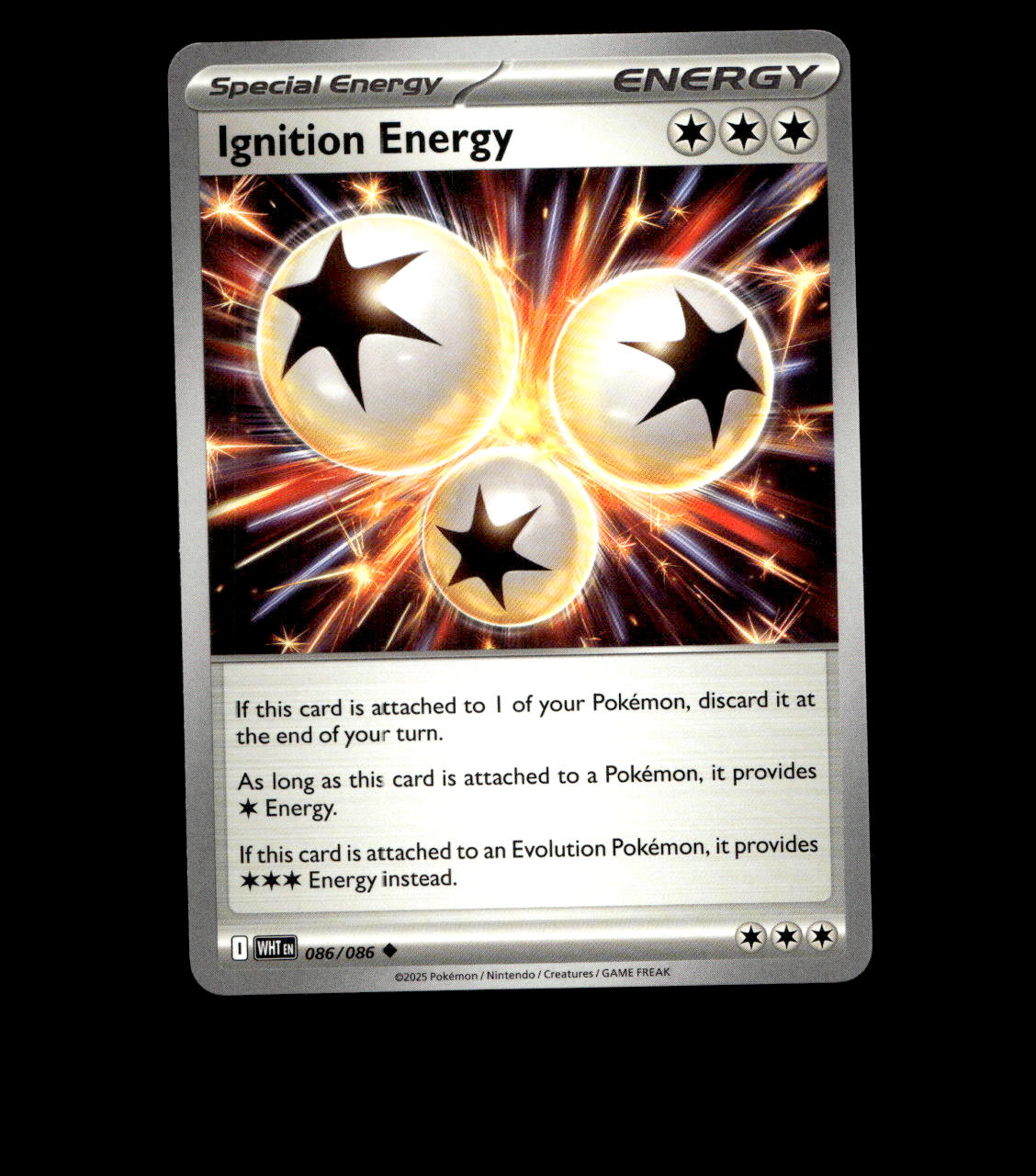 Ignition Energy – 086/086 – White Flare – Normal – Near Mint