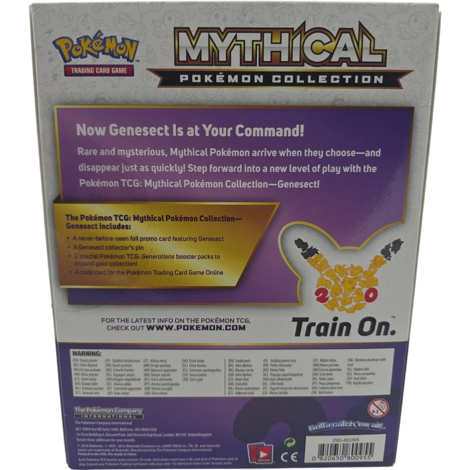 Pokemon TCG Genesect Mythical Collection Box 20th Anniversary Generations