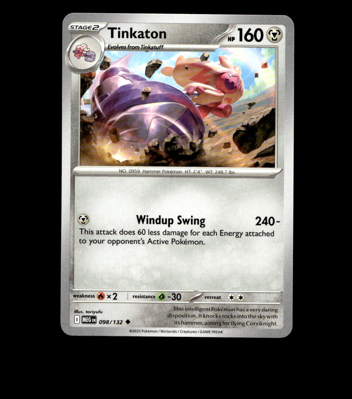 Tinkaton - 098/132 - Mega Evolution - Non Holo Near Mint