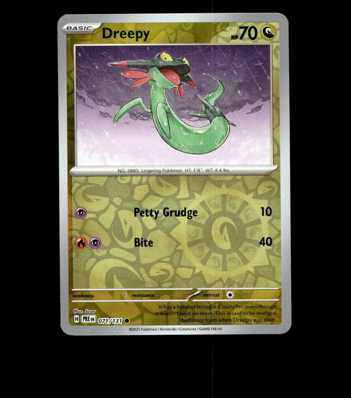 Dreepy - 071/131 - Prismatic Evolutions - Near Mint Reverse Holofoil